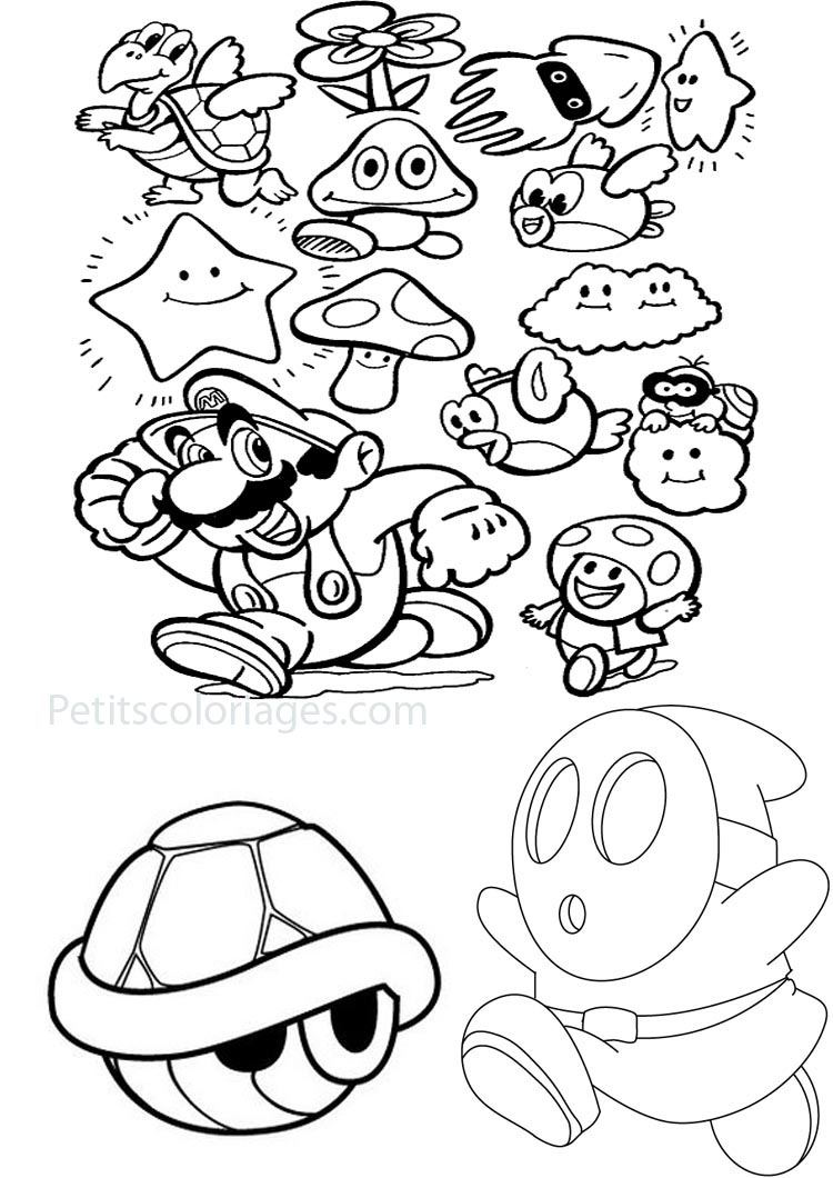 138 Dessins De Coloriage Mario Bros À Imprimer Sur Laguerche - Page 6 encequiconcerne Dessin De Mario Bros 