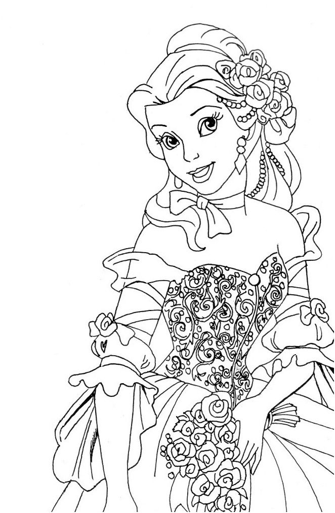 14 Biensûr Coloriage Princesse À Imprimer Images  Coloriage Princesse destiné Dessin A Imprimer Princesse 