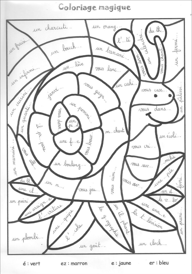 14 Excellent Coloriages Magiques Ce2 Photos  Kleur Spelletjes, Frans encequiconcerne Coloriage Magique Noel Ce2