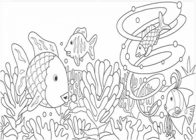 14 Moyen Coloriage Fond Marin Stock – Coloriage intérieur Fond Marin Coloriage