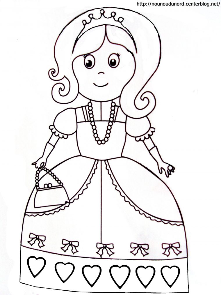 142 Dessins De Coloriage Princesse À Imprimer Sur Laguerche – Page 2 destiné Dessin Facile A Colorier