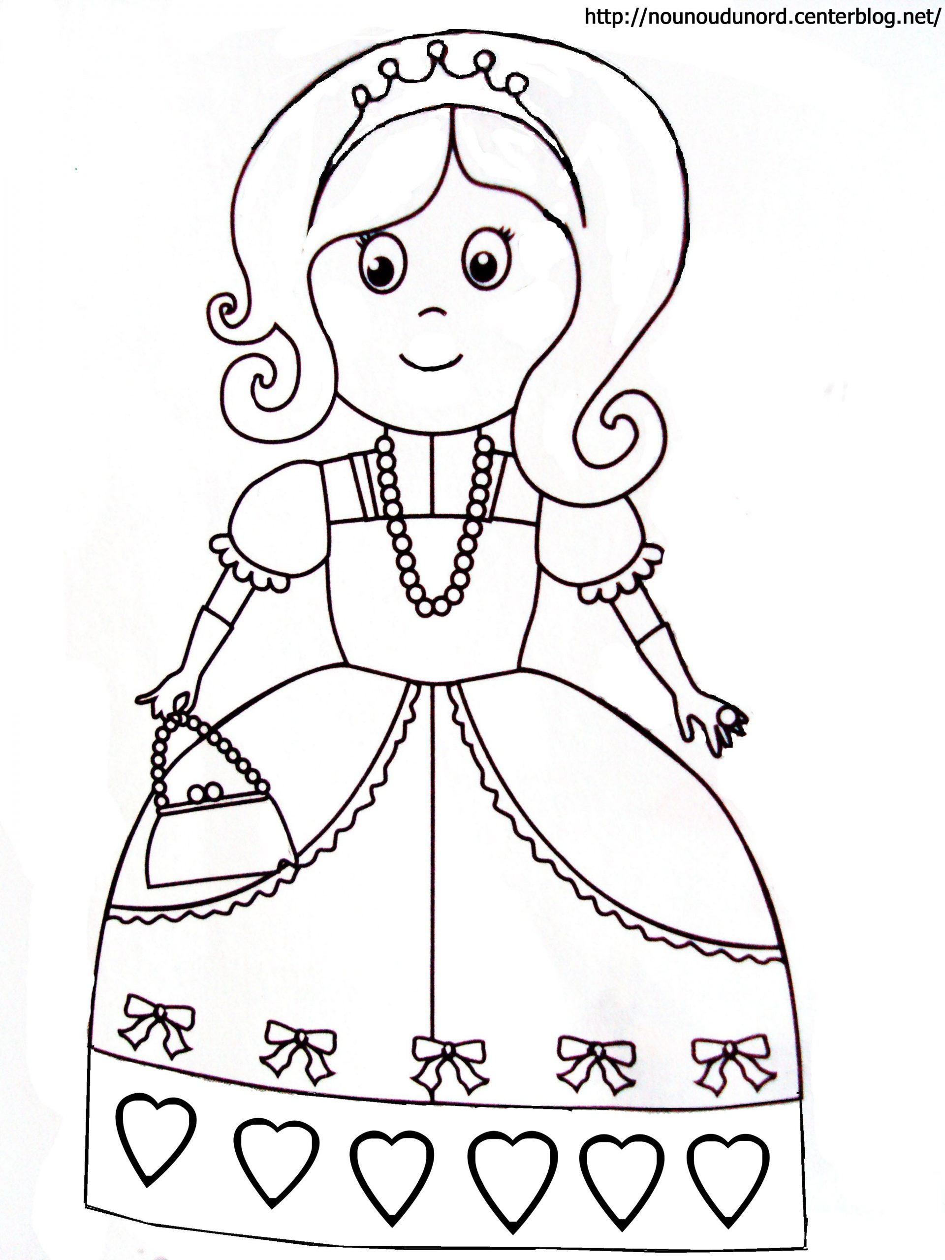 142 Dessins De Coloriage Princesse À Imprimer Sur Laguerche - Page 2 destiné Dessin Facile A Colorier 