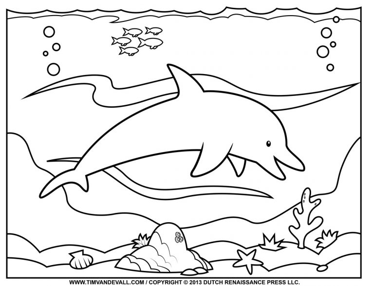 146 Dessins De Coloriage Dauphin À Imprimer Sur Laguerche – Page 12 tout Coloriage De Dauphin