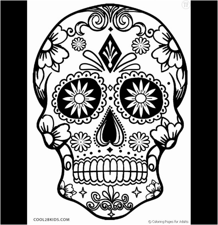 15 Aimable Coloriage Tete De Mort Avec Flamme Stock – Coloriage dedans Tete A Colorier