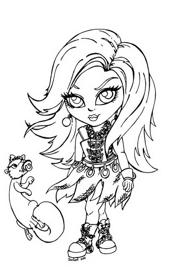 154 Dessins De Coloriage Monster High À Imprimer Sur Laguerche destiné Dessin À Colorier Monster High 