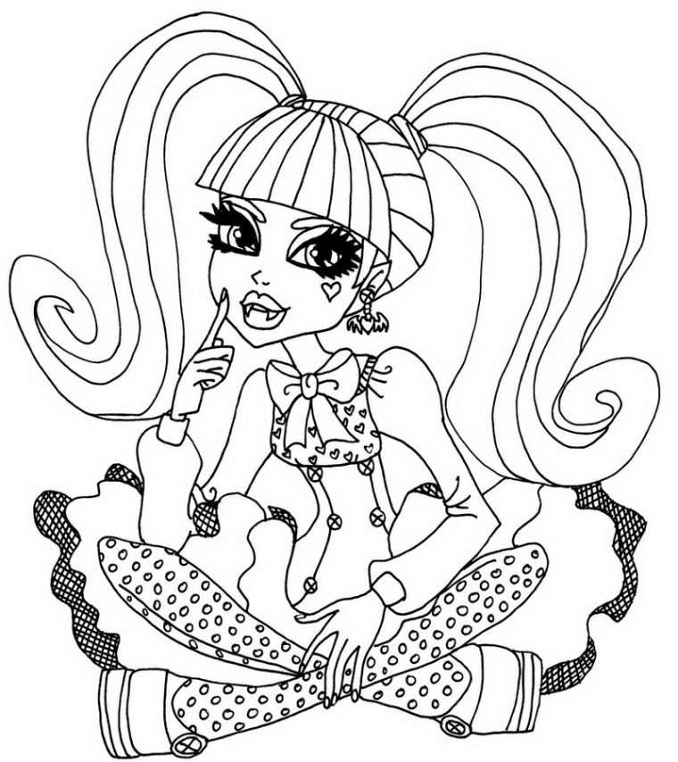 154 Dessins De Coloriage Monster High À Imprimer Sur Laguerche – Page 5 à Coloriage Monster Hight