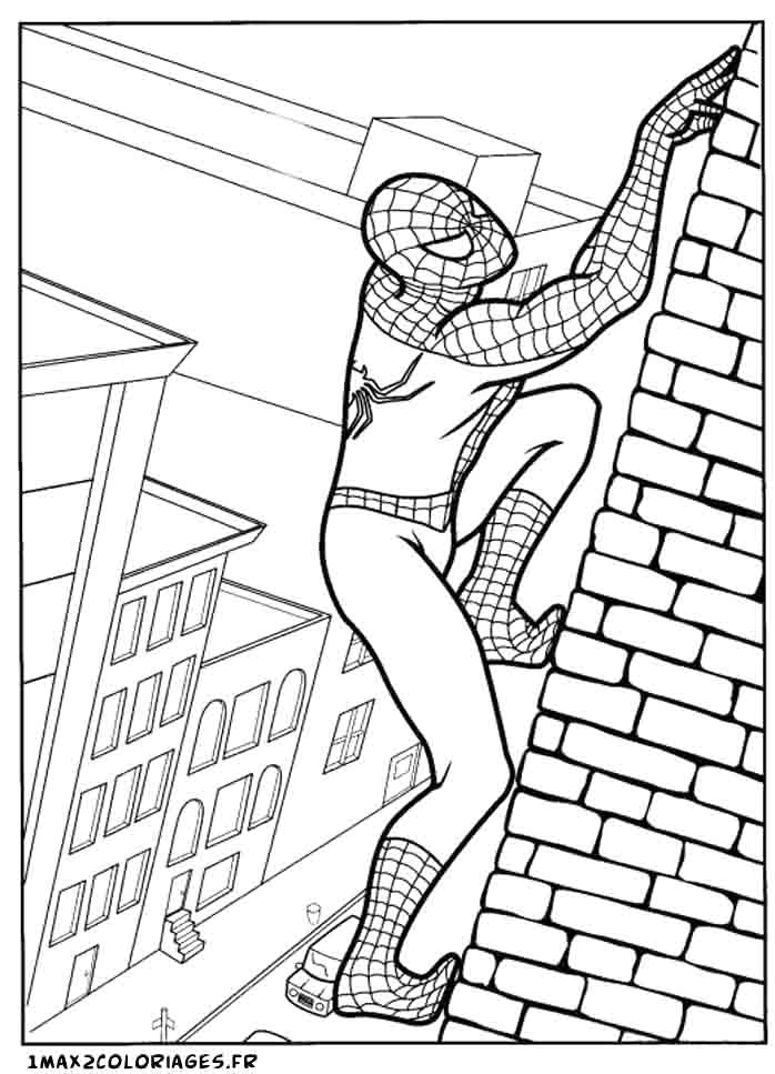 167 Dessins De Coloriage Spiderman À Imprimer Sur Laguerche - Page 8 à Coloriage À Imprimer Gratuit Spiderman 