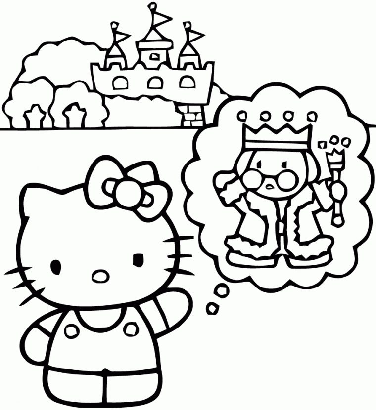 19 Dessins De Coloriage Hello Kitty À Imprimer A4 À Imprimer dedans Coloriage À Imprimer Hello Kitty Sirène