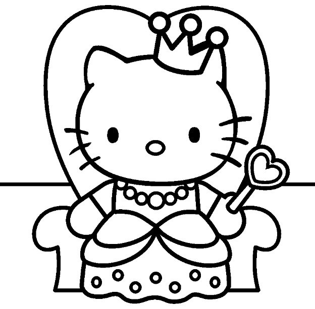 19 Dessins De Coloriage Hello Kitty Sirene À Imprimer avec Dessin De Hello Kitty En Couleur 