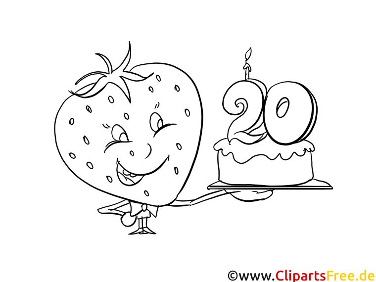 20 Ans Clip Arts – Anniversaire À Imprimer – Anniversaire Coloriages pour Coloriage Anniversaire À Imprimer Gratuit