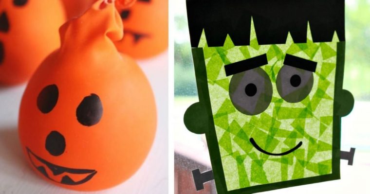 20 Nouveaux Bricolages D'Halloween À Faire Avec Les Petits Et Grands destiné Bricolage Halloween Pour Tout Petit