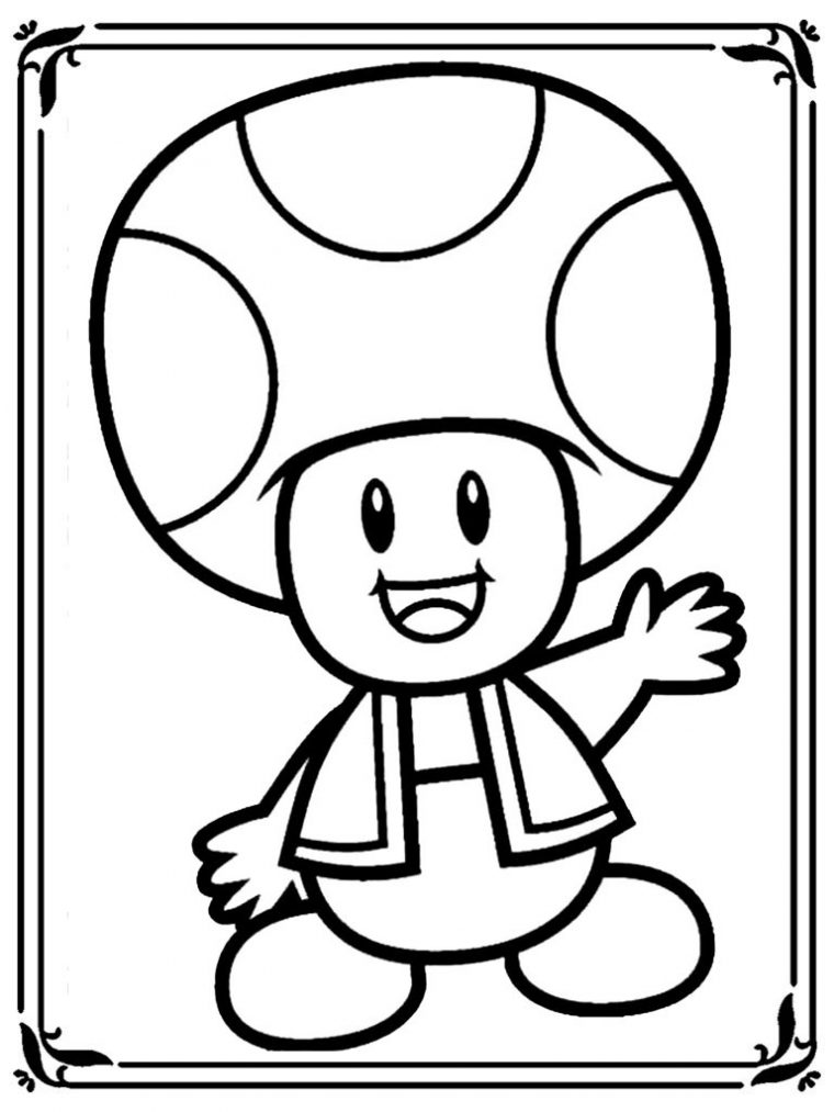 24 Dessins De Coloriage Mario Champignon À Imprimer Sur Laguerche encequiconcerne Mario A Colorier