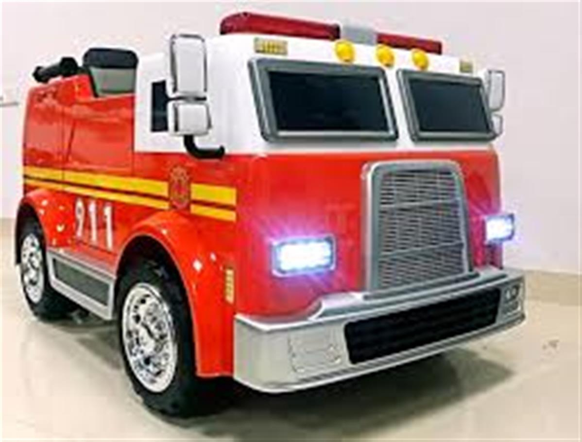 24 Volts Camion Pompier Pour Enfant Electrique pour Pompier Pour Enfant 