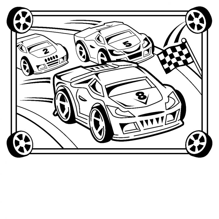 34 Dessins De Coloriage Voiture De Course À Imprimer Sur Laguerche avec Dessins Voitures À Imprimer