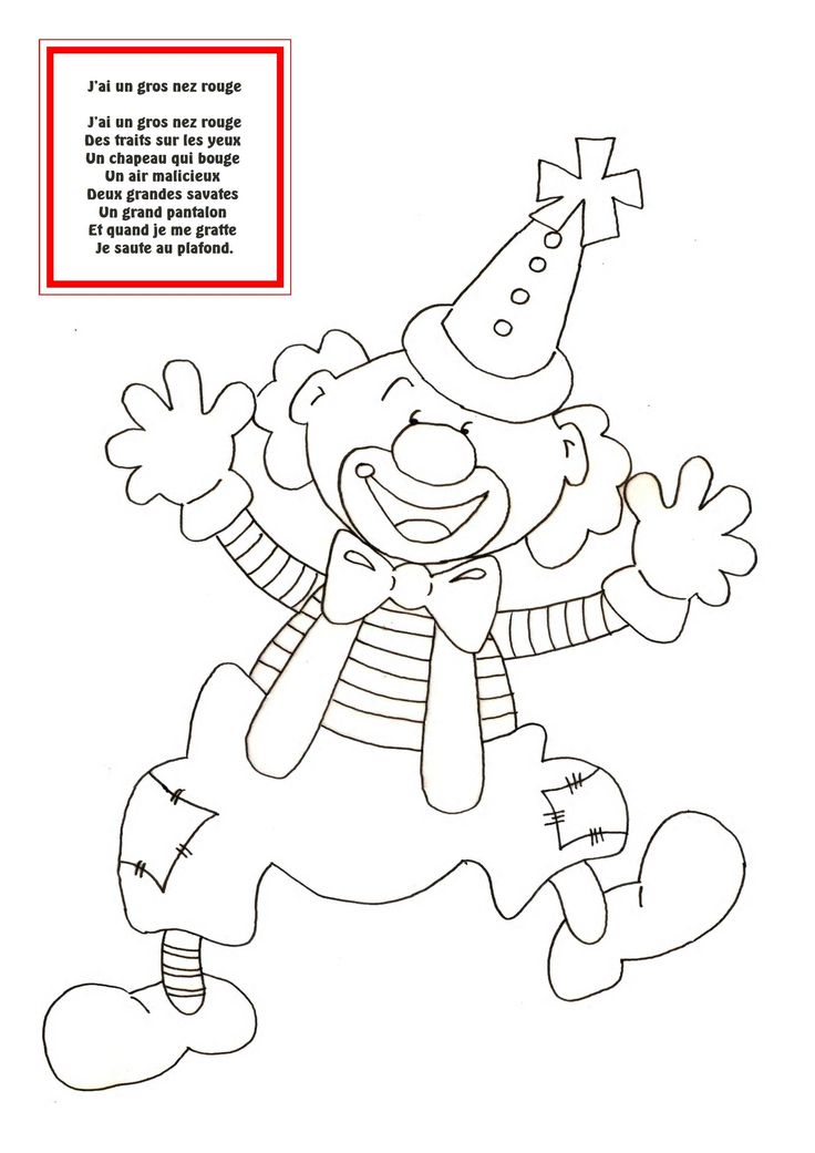 38 Coloriage Carnaval Maternelle In 2020  Clown, Coloring Books dedans Coloriage Carnaval