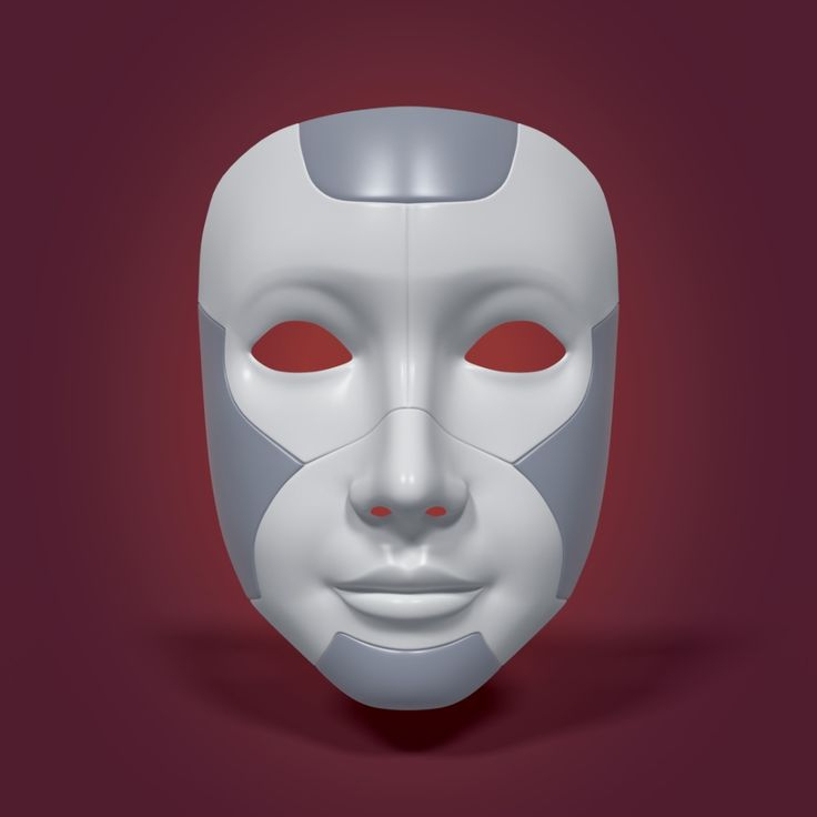 3D Model Robot Mask - Turbosquid 1569565  Robot Mask, Mask, Robot serapportantà Modele Masque Halloween 