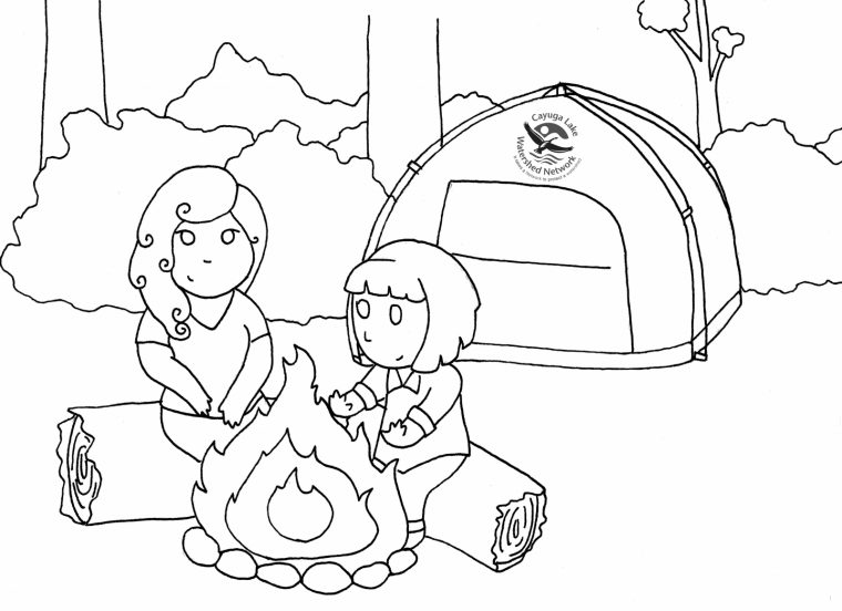 50 Dessins De Coloriage Camping À Imprimer Sur Laguerche – Page 5 destiné Faire Du Coloriage