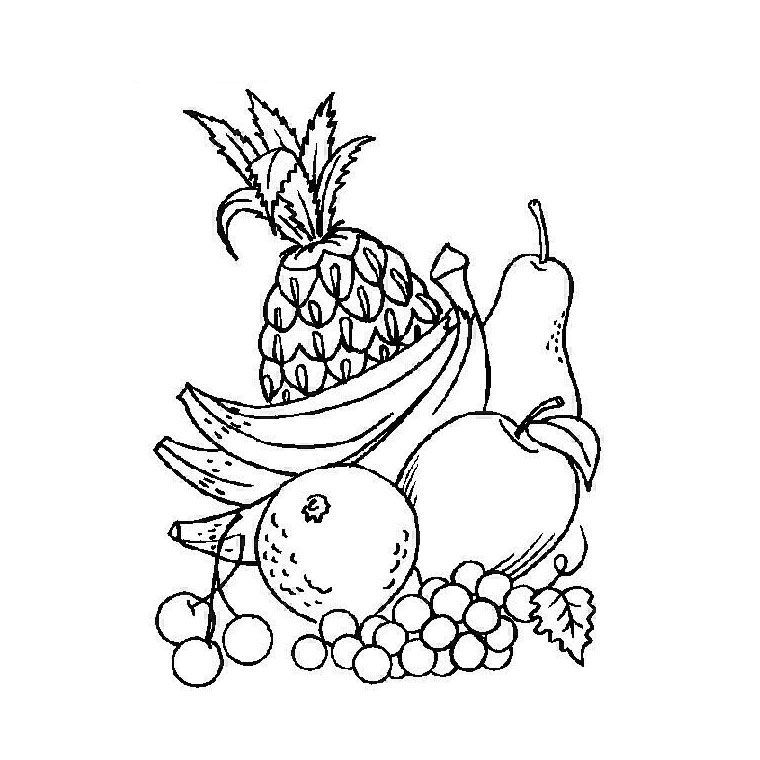 69 Dessins De Coloriage Fruit À Imprimer Sur Laguerche - Page 3 intérieur Fruits Dessin 