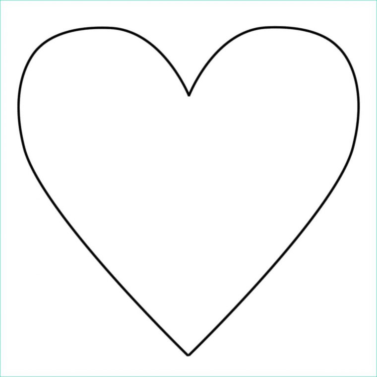 9 Élégant De Coeur À Imprimer Et À Découper Image – Coloriage : Coloriage pour Imprimer Un Coeur