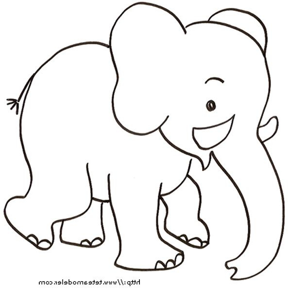 9 Idéal Elephant Coloriage Photograph  Coloriage Elephant, Coloriage à Coloriage Éléphant A Imprimer 