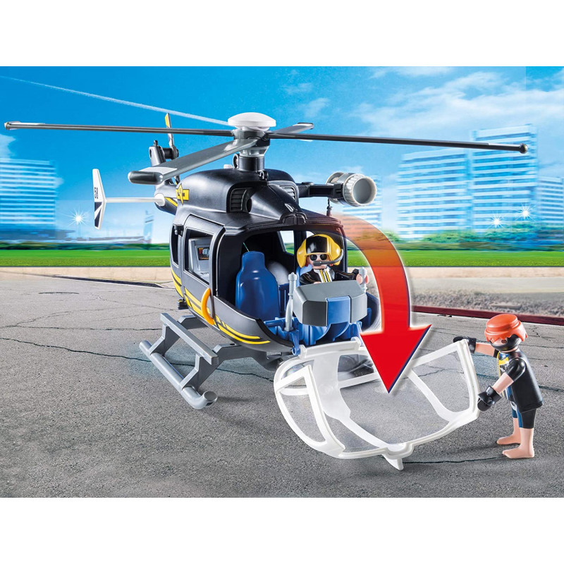 9363 Helicoptere City Action Playmobil intérieur Helicoptère Playmobil 