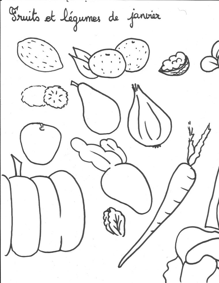 99 Dessins De Coloriage Fruits Et Légumes Maternelle À Imprimer serapportantà Coloriage De Fruits Et Légumes