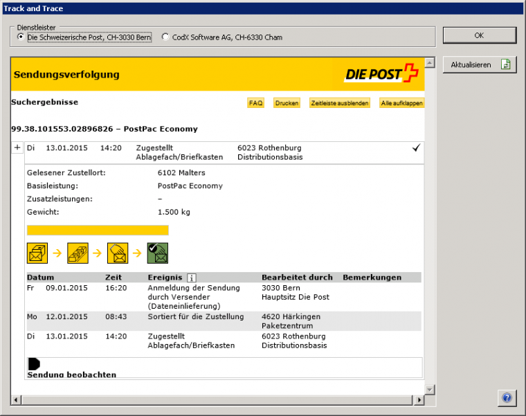 polnische post sendungsverfolgung