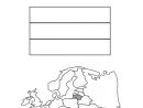 A Colorier, Le Drapeau De La Lituanie Avec La Carte De L'Europe encequiconcerne Drapeau De L Espagne À Colorier