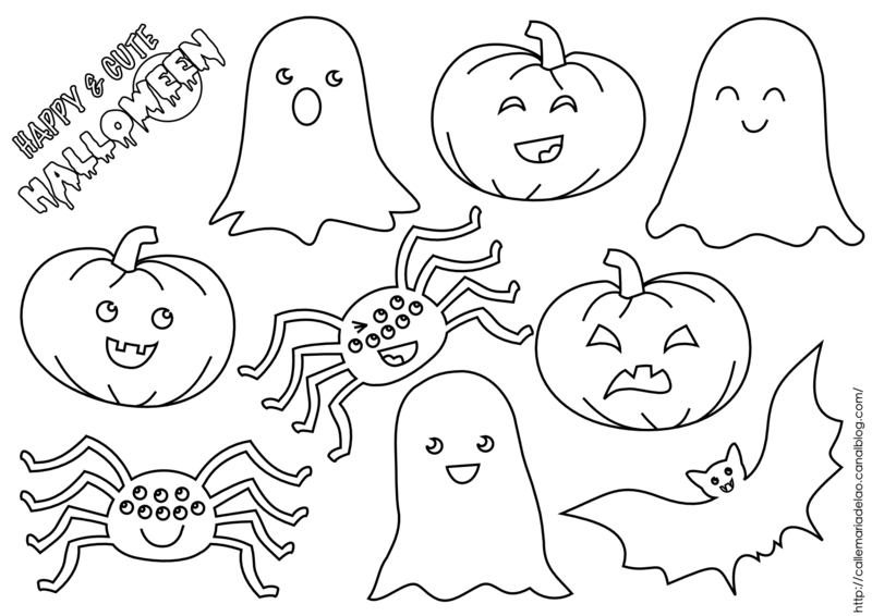 A Cute Halloween!  Coloriage Halloween A Imprimer, Coloriage Halloween destiné Image Halloween À Imprimer Gratuit 