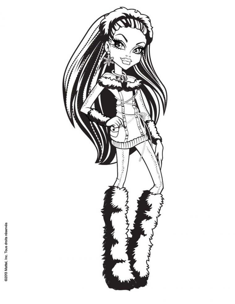 Abbey Bominable – Coloriage Monster High – Coloriages Pour Enfants tout Monster High Poisson