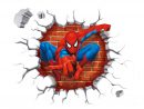 Acheter Diy Dessin Animé Spiderman Stickers Muraux Pvc Eco Friendly intérieur Dessin Animé De Spiderman