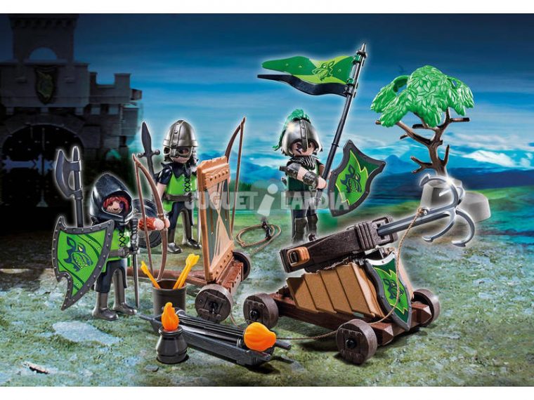 Acheter Playmobil Chevalier Du Loup Avec Catapulte – Juguetilandia à Playmobil Chevalier Du Loup