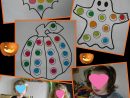 Activité Collage De Gommettes Pour Halloween 2012 pour Bricolage Halloween Maternelle