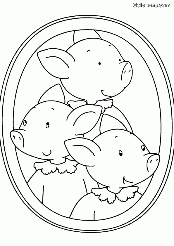 Activites: Coloriage Les 3 Petits Cochons - Activitez Vous! intérieur Dessin Des Trois Petit Cochon 