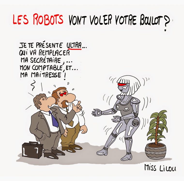 Acturatons: Les Robots Vont Voler Votre Boulot dedans Dessin Hotesse D Accueil