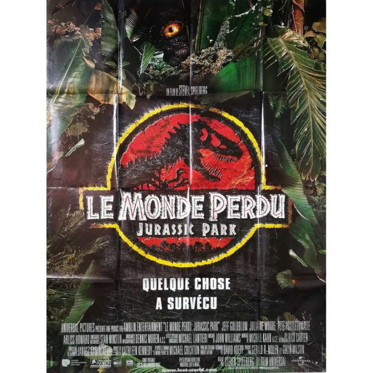 Affiche De Jurassic Park 2 Le Monde Perdu à Affiche Jurassic Park