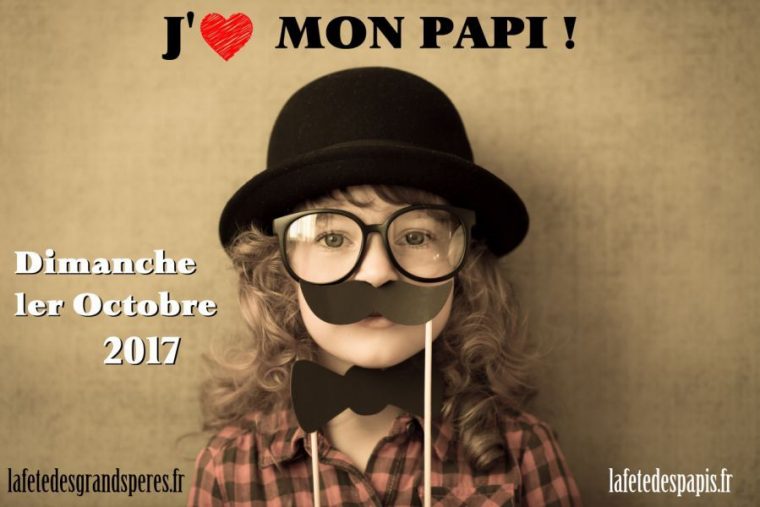 Affiche Officielle De La Fête Des Grands-Pères 2017 !  Hipster Kid encequiconcerne Fetes Des Grands Peres