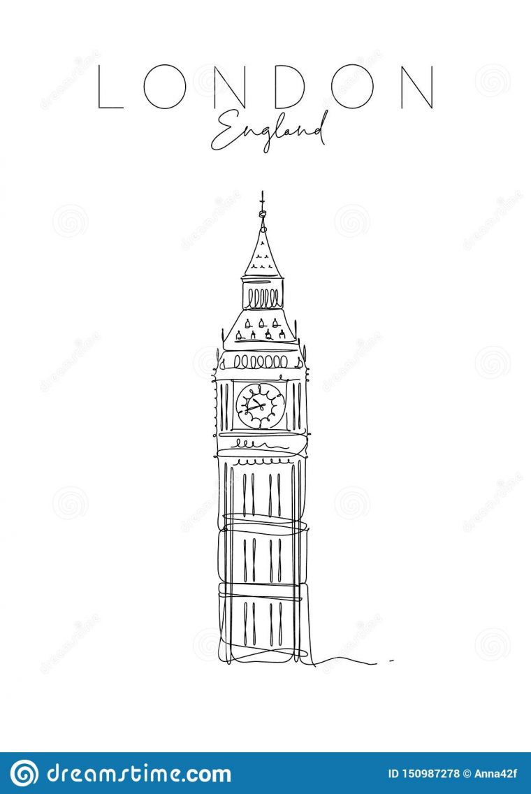 Affiche R-U Big Ben Illustration De Vecteur. Illustration Du Affiche avec Dessin De Big Ben Londres