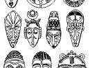 African Masks Inspiration  African Art Projects, Africa Art, African Masks pour Coloriage Masque Africain