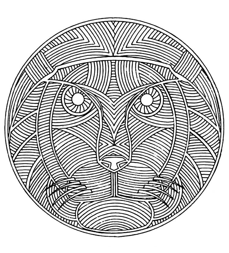 Afrique Mandala – Afrique – Coloriages Difficiles Pour Adultes intérieur Coloriage Mandala