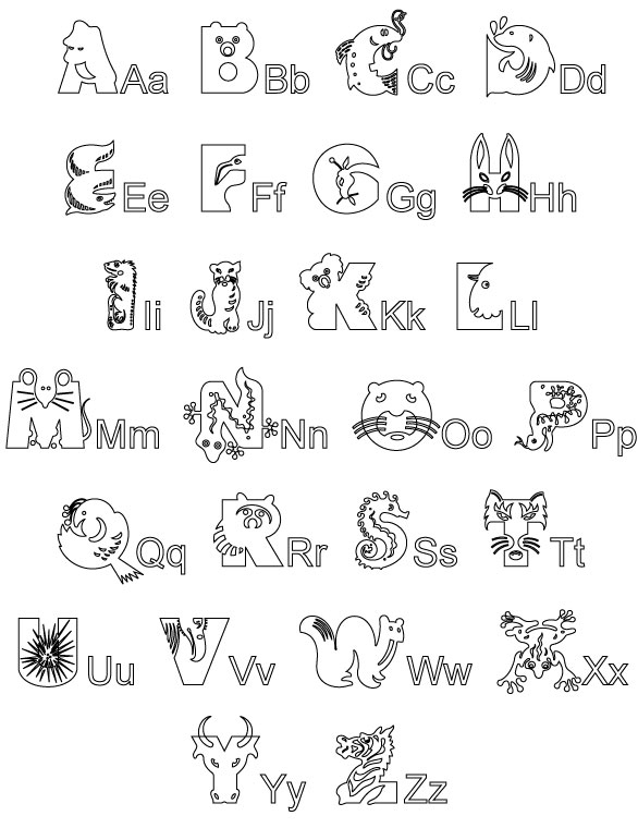 Alphabet Cursive A Colorier – Photos Alphabet Collections tout Alphabet Script À Imprimer