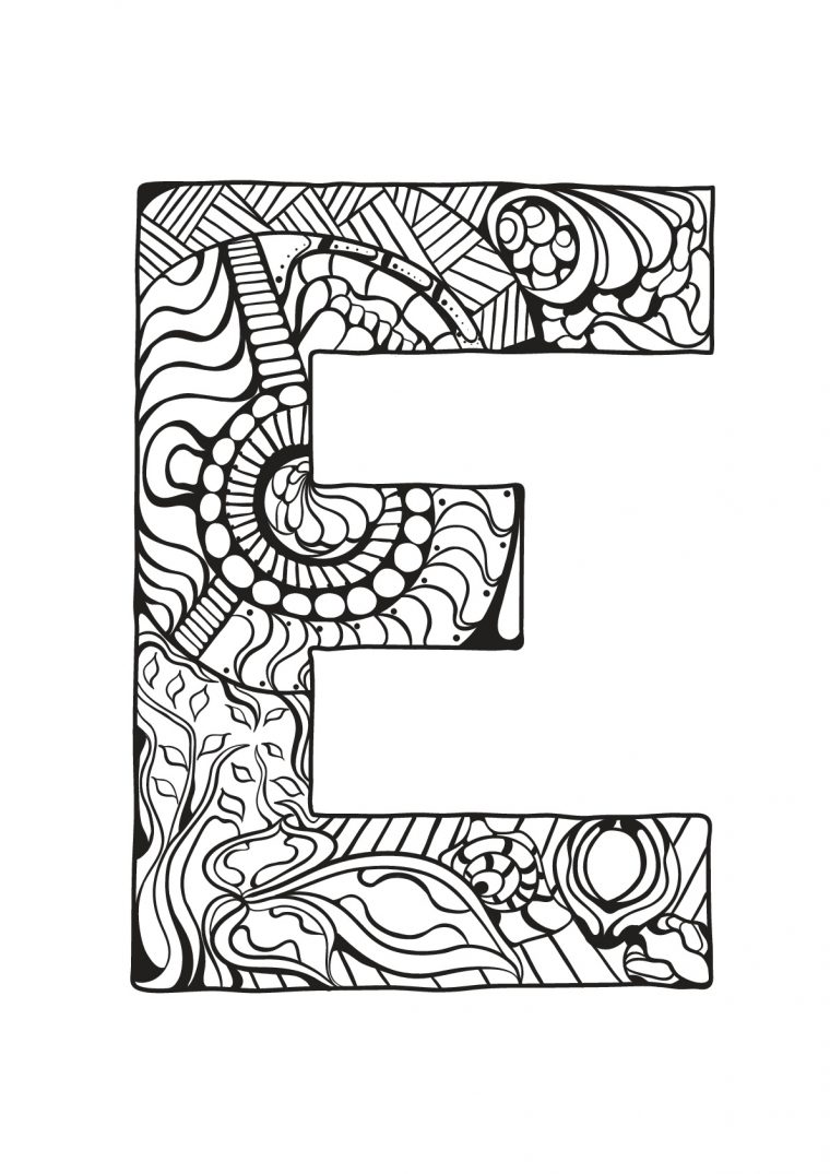 Alphabet Lettre E – Coloriages Alphabet Et Lettres destiné Dessin Alphabet