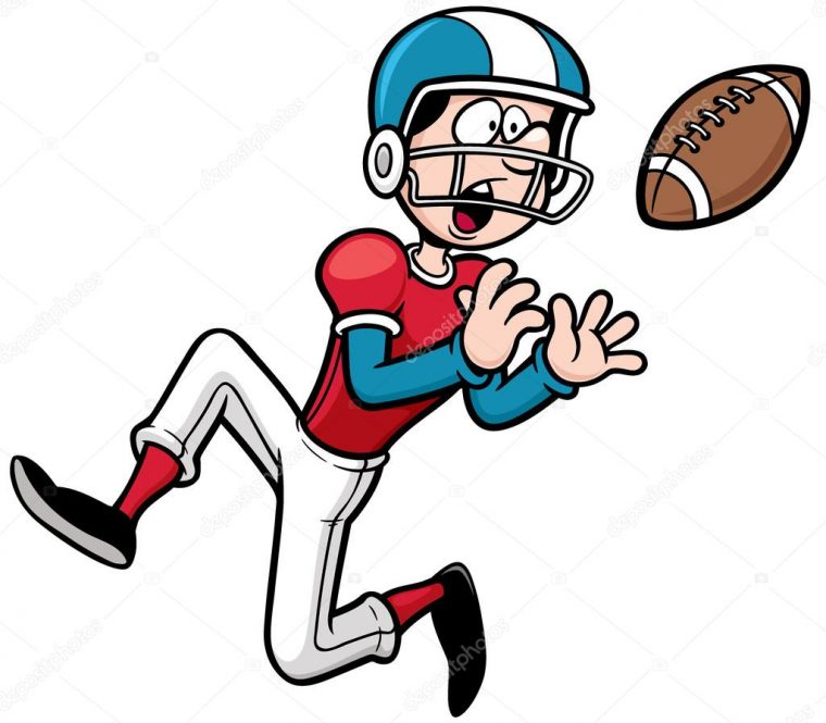 American Football Player — Stock Vector © Sararoom #53142783 destiné Dessin Football Americain