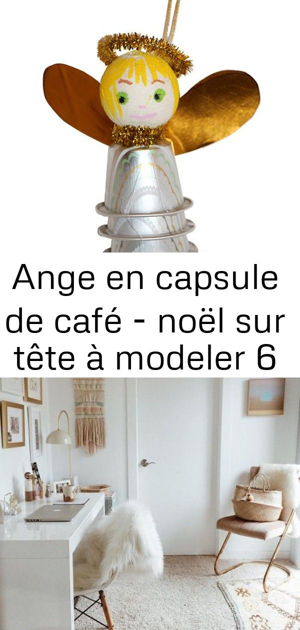 Ange En Capsule De Café - Noël Sur Tête À Modeler 6  Decor pour Tete À Modeler Noel 