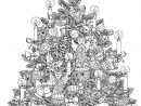 Arbre De Noel Avec Decorations Par Mashabr - Noël - Coloriages serapportantà Dessin À Colorier De Noel
