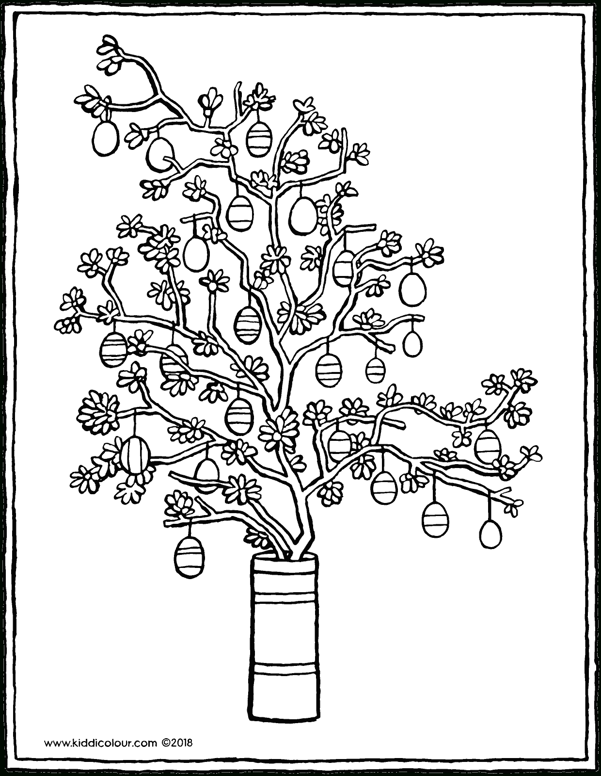 Arbre De Pâques - Kiddicoloriage à Coloriages Arbres 