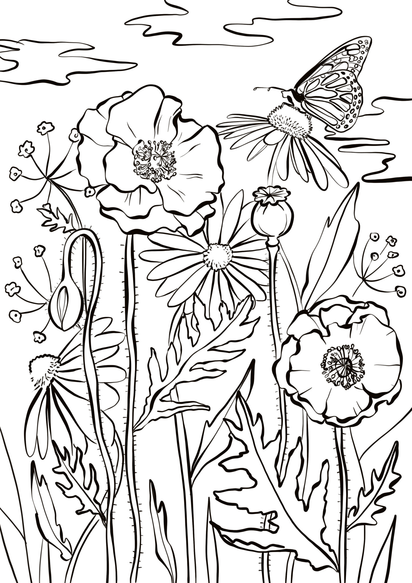 Atelier : 10 Coloriages À Imprimer Pour Petits Et Grands  Fizzer à Coloriage De Fleurs À Imprimer 