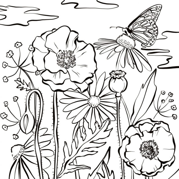 Atelier : 10 Coloriages À Imprimer Pour Petits Et Grands  Fizzer avec Coloriage Fleur À Imprimer