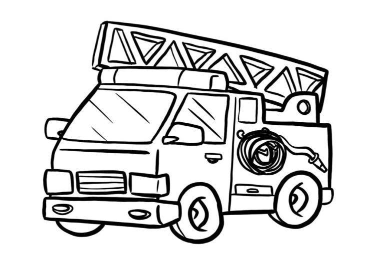 Atelier : 10 Coloriages À Imprimer Pour Petits Et Grands  Fizzer tout Camion De Pompier A Imprimer