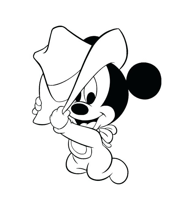 Baby Mickey Mouse And Friends Coloring Pages At Getcolorings  Free intérieur Coloriage Bebe Mickey